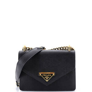 Prada Envelope Flap Chain Shoulder Bag #225806P18B